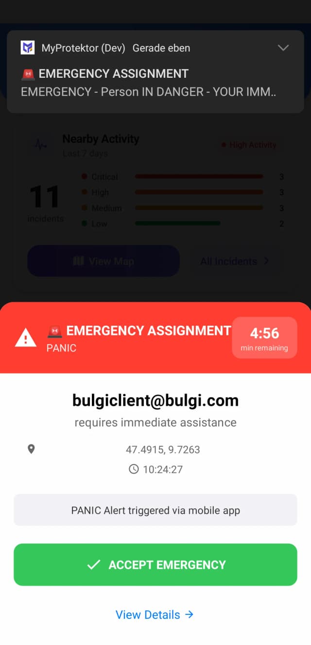 MyProtektor Guard - Assignment Alerts