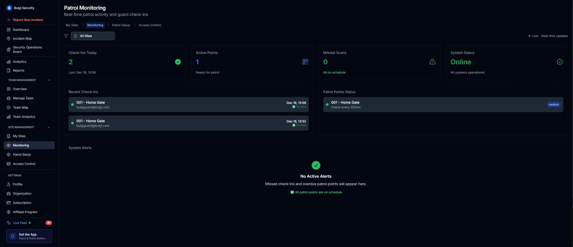 MyProtektor Site Monitoring