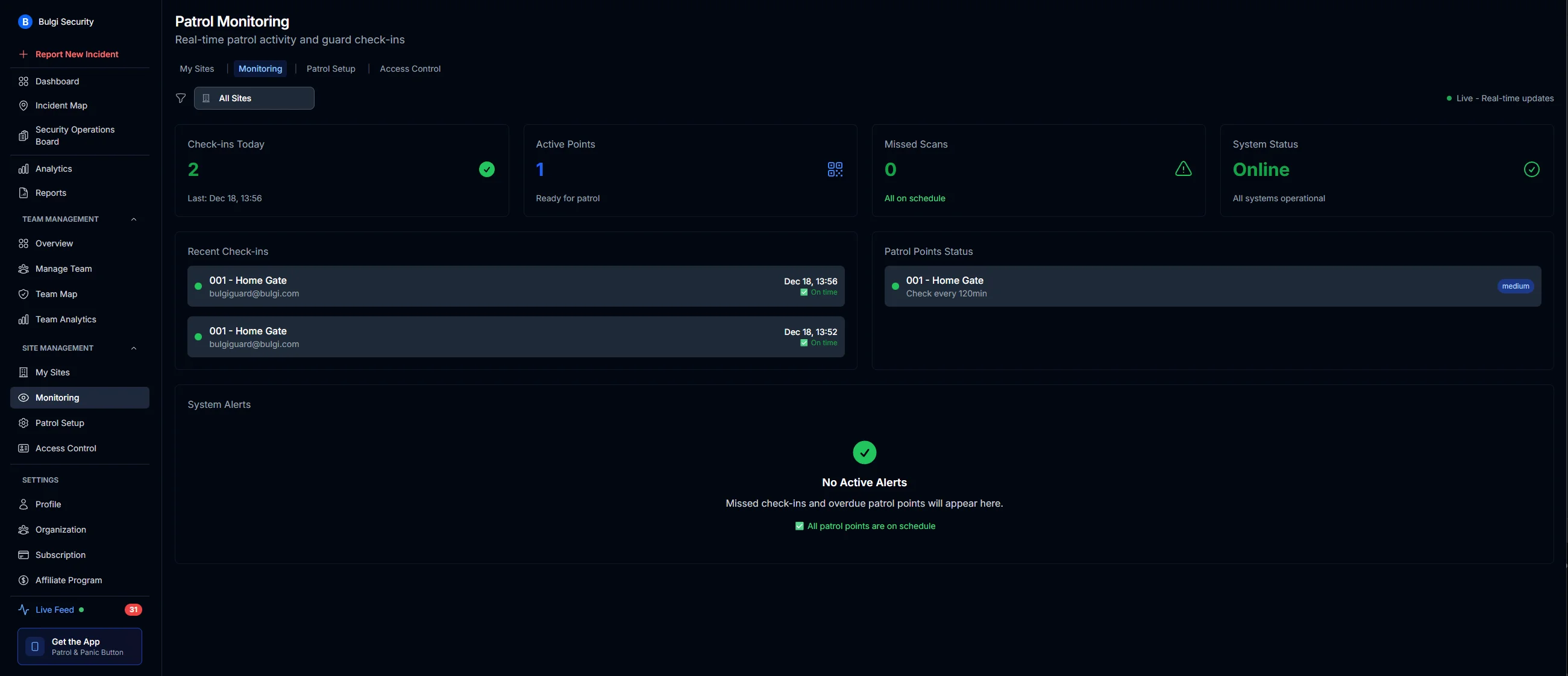 MyProtektor Site Monitoring