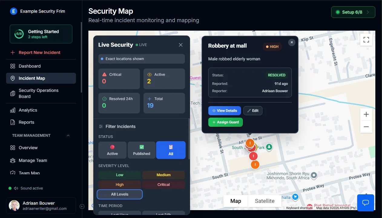 Cover Image for Live Security Command Centre for Control Rooms