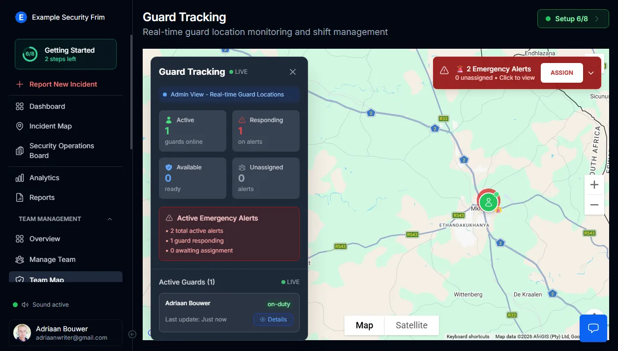 Cover Image for Live Guard Coverage & Manpower Availability