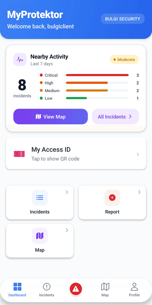 MyProtektor Dashboard