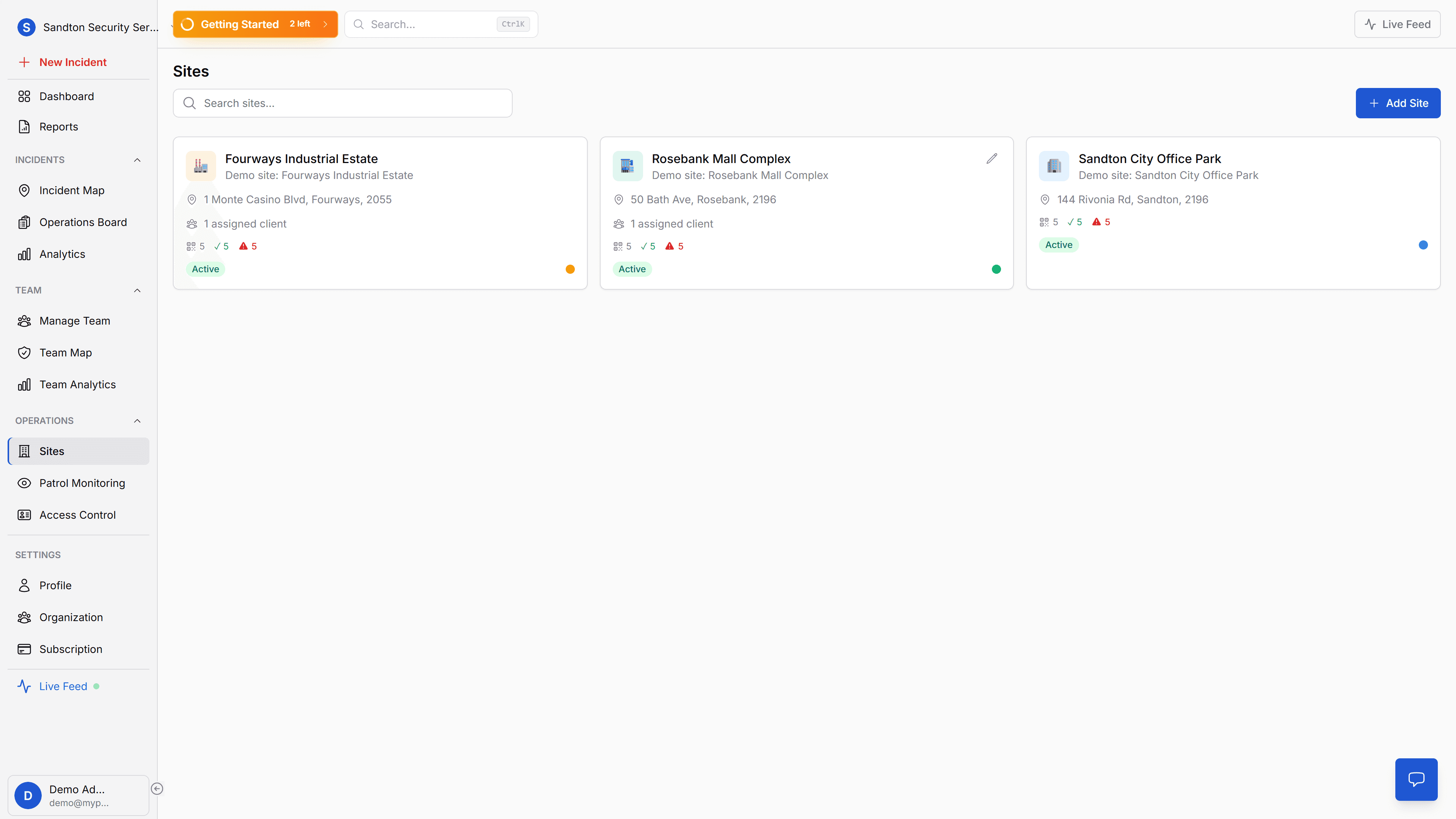 MyProtektor Site Monitoring