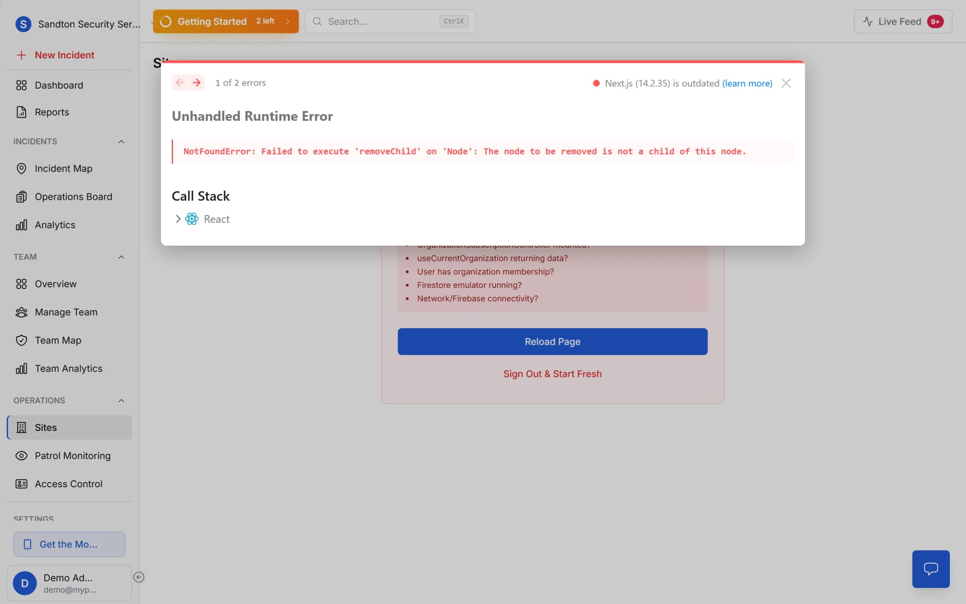 MyProtektor Site Details